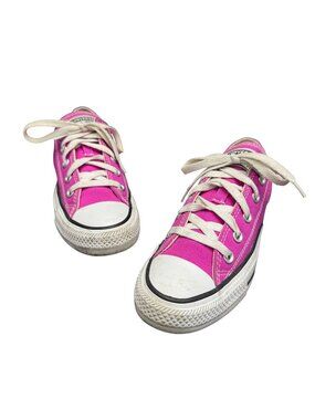 Converse Chuck Taylor All Star Low-Top Pink Canvas Sneaker Women's Lace-Up, Sz 6